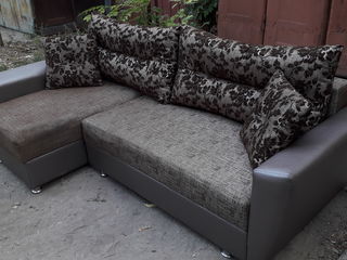Угловой раскладной диван фирмы Комфорт в отличном состоянии. 2.50*1.45 foto 2