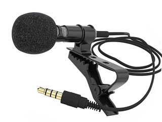 Петличный миниатюрный микрофон с зажимом foto 1