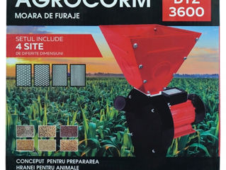 Moară de furaje 3,6 kW AGROCORM DTZ3600, Зернодробилка, 180 кг/час, garantie, livrarea gratuita foto 3