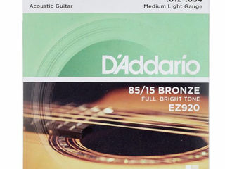 Струны для акустической гитары D`ADDARIO EZ920  12-54