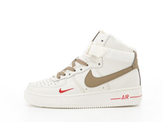 Nike Air Force 1 High Beige cu blana / с мехом foto 2