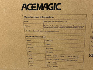 AceMagic AX16 Pro 16/512gb ssd nou sigilat foto 2