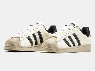 Adidas Superstar Beige/Black Unisex foto 3