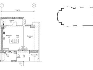 Apartament cu 2 camere, 79 m², Botanica, Chișinău foto 8