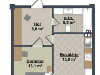 Apartament cu 2 camere, 57 m², Centru, Ialoveni foto 16