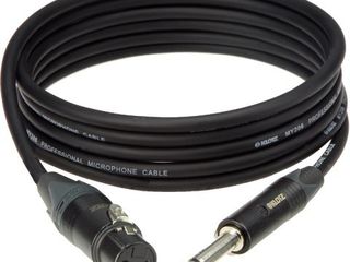 Микрофонный кабель XLR female/моно джек 6.3 мм 3m foto 1