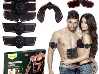 Set Six Pack EMS aparat pt muschii 5 in 1 fesieri + abdomen, brate New foto 1