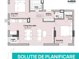Apartament cu 1 cameră, 34 m², Centru, Codru, Chișinău mun. foto 5