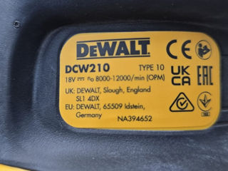 Dewalt DCW210N ( mașină de șlefuit -  шлифовальная машина) foto 6