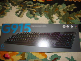 Tastatura gaming mecanica Logitech G915 GL Clicky NOUA layout FR , AZERTY, 2600 lei