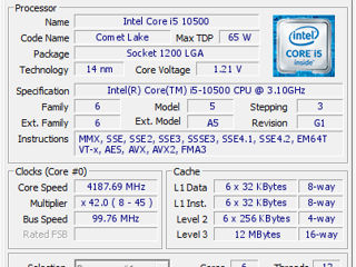 Super PC i5 10500 + RTX3050 8gb Noua!! foto 8