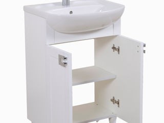 Качественная мебель для небольшой ванной! Тумбa 55 "Woodmix" с умывальником "Nova" 55 cm - 2373 Lei foto 5