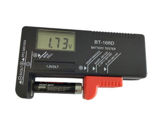 BT168D Digital Battery tester 1.5V-9V Цифровой тестер аккумуляторов. foto 2