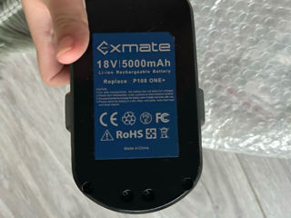 Exmate 18V 5Ah Battery for Ryobi ONE + foto 1