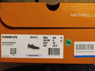 Merrell (Fluxion GTX) новые кроссовки оригинал с водонепроницаемой мембраной GORE-TEX . foto 3