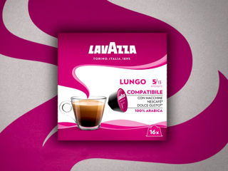 Lavazza Lungo 100 % Arabica Dolce Gusto 16 Capsule, Livrare Moldova foto 1