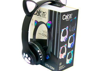 Детские наушники с ушками Cat ear headphones foto 2