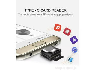 USB-C to Micro SD TF USB 3.0 OTG Mini Card Reader, Adapter foto 2