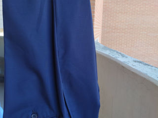 Новый костюм шерсть  72/102  , тройка темно  синий  , для высок., школьника,  студента  . foto 3