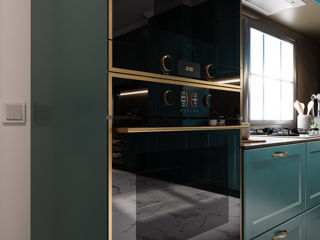 Bucătărie neoclasică verde mat! foto 11