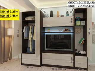 Credit ! Living.Mobila dulapuri.LDSP.Fabrica de mobilă.Стенки-ливинг из ЛДСП.Меб фабрика foto 9