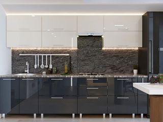 Bucătărie modulară Quadro 3.0m cu fațadă MDF (High Gloss)- livrare rapida - garantie - credit foto 5