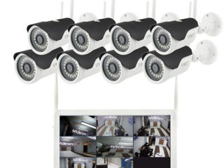 Камеры видеонаблюдения wifi, ip 360, проводные 4шт, 8шт, 1шт комплекты foto 10