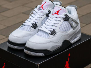 Nike Air Jordan 4 Retro Oreo White Cement cu blana/ с мехом foto 4