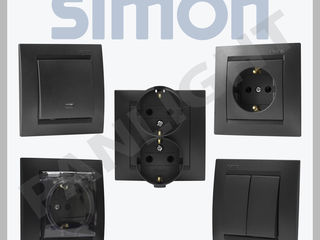 Simon Grafit, prize culoare neagra, prize si intrerupatoare Simon Electric in Moldova, panlight