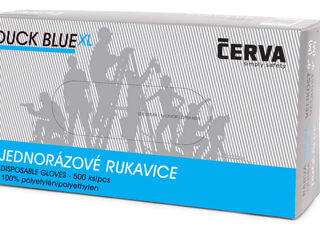 Mănuși de unica folosință DUCK BLUE din polietilenă (500 buc.) / Одноразовые перчатки из полиэтил...