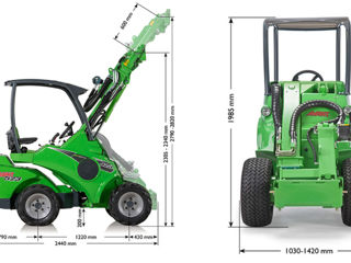 Телескопический погрузчик Avant M 523, 2021, 130 м/ч - Compact foto 3