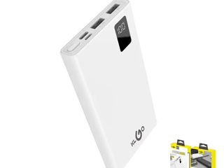 Зарядное устройство POWER BANK KLGO kp-60 10000 mah с дисплеем белый foto 1