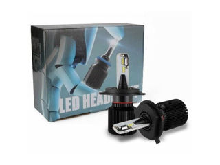 H3 Lampi LED, Becuri LED 12V-24V 8000Lm, 6500K, Radiator (2 Buc) foto 4