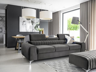 Canapea elegantă și spațioasă cu design original