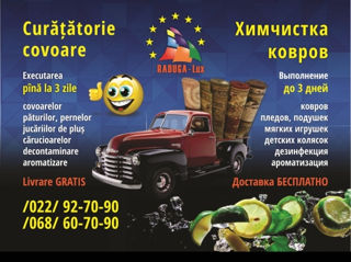 Химчистка ковров RADUGA-LUX .  Curatarea  covoarelor 068607090 фото 9