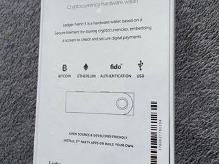 Ledger Nano S - оригинал, новый, запечатан foto 2