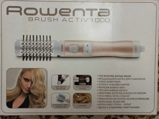 Perie rotativa Rowenta 1000W, ceramica, generatoare de ioni фото 0