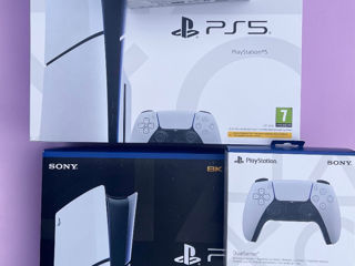 Приставка Sony Ps5 1216 Digital Disc Slim New PRO FAT Aккаунты подписки PS Plus EA Play аксессуары