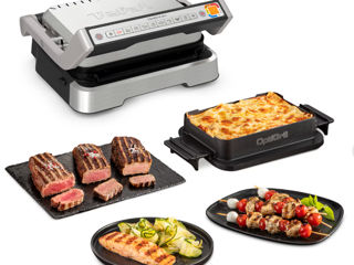 Gratar electric tefal optigrill 4in1 gc774d30,2100W, 9 programe de gatire automate, tava pentru cupt foto 2