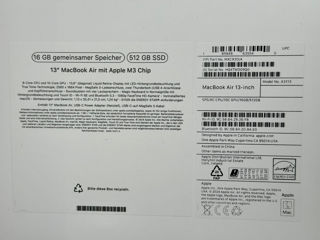 Apple MacBook Air 13 M3 Space Gray 16/512Gb Sigilat! foto 4