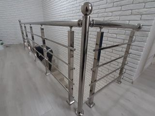 Перила из нержавейки ,плексиглас ,cтеклa     balustrade din inox , plexiglas , steclă foto 6