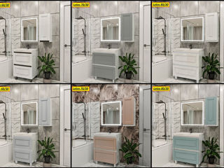 Мебель в ванную МДФ краска-глянец/мат.Фабрика.Mobilier baie MDFvopsea-lucios/mat.De la producator. фото 3