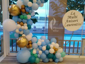 La cumătrii decor cu baloane крестины оформление воздушными шарами foto 5