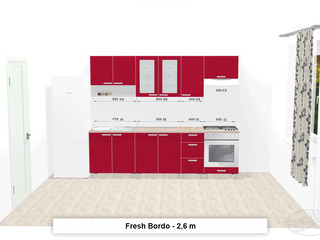 Set bucatarie Ambianta Fresh 1.5x2.9 m (bordo) foto 6