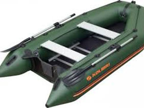 Надувная лодка Kolibri KM-330D Профи (зеленая)