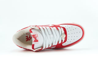 A Bathing Ape Bape Sta Patent Red/White Women's foto 3