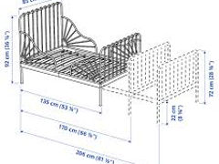 Продам кроватку детскую Ikea Minnan foto 2