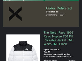 The North Face 1996 Retro Nuptse 700 Fill Packable Jacket TNF White/TNF Black foto 10