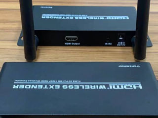 HDMI удлинитель по радиоканалу, Extensor HDMI prin canal radio, cu receptor IR și transmițător foto 1