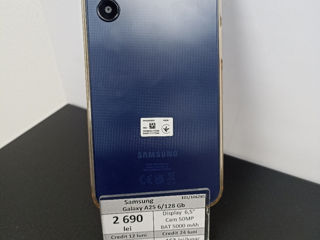 Samsung Galaxy A25 6/128 GB.  2690 lei